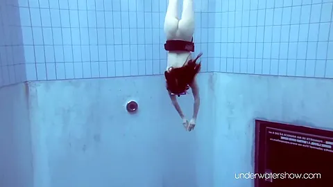 Roxalana Hot Redhead Pool Swimming