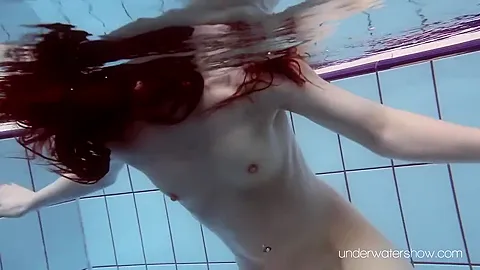 Roxalana Hot Redhead Pool Swimming