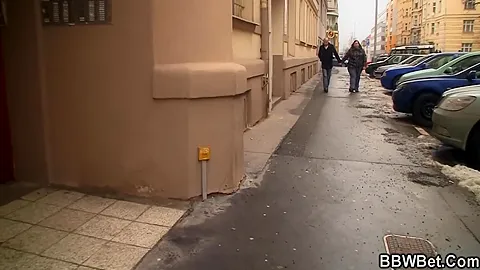 Chubby Plumper Picked Up And Fucked From Behind