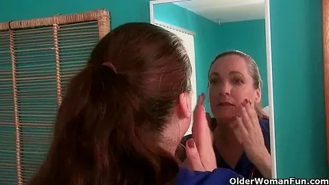 Mature nurse is doing naughty things