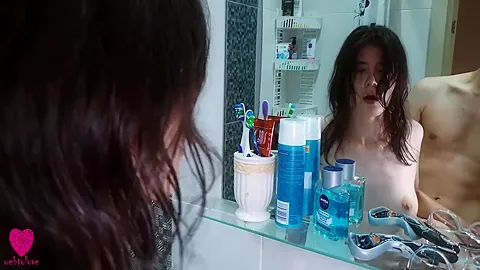 Caught Stepsister Masturbating In The Bathroom And Fucked Her