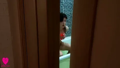Caught Stepsister Masturbating In The Bathroom And Fucked Her