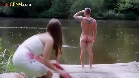 Cfnm Dominas Sucking Submissive Outdoors In Erotic Group