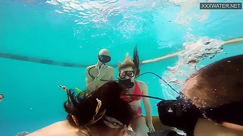 Eva Sasalka And Jason Being Watched Underwater While Fucking
