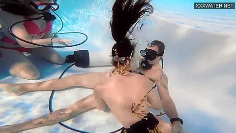 Eva Sasalka And Jason Being Watched Underwater While Fucking
