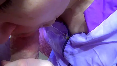 Purple Apron Full Of Sperm - TacAmateurs