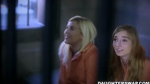 Jailed Party Girls Being Taught A Lesson By Their Step dads