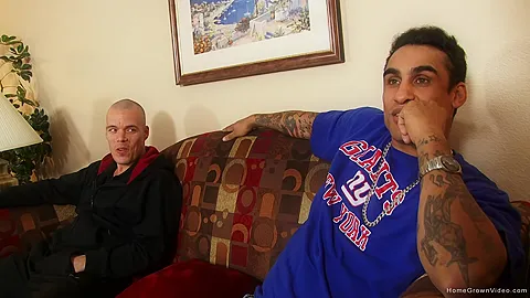 Stripper gets gangbanged by five guys in a hotel room