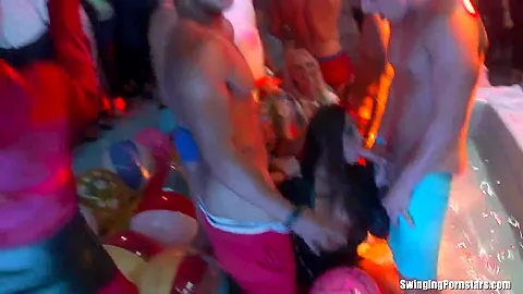 Slutty party chicks dancing and fucking
