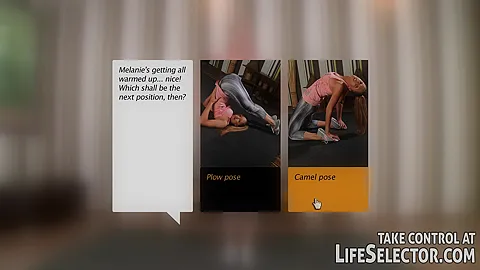 Yoga class goes sexy