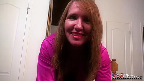 USAwives Mature Strip and Masturbation Compilation