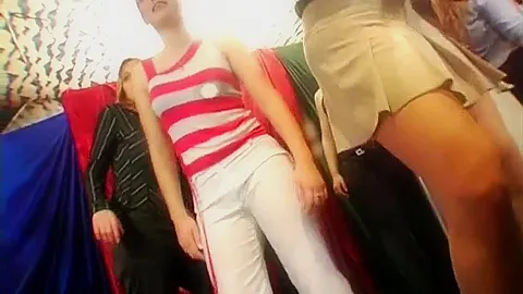 Sexual club slags eat dicks in public