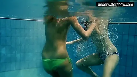 Andrea And Monica Hot teens 18+ In The Pool