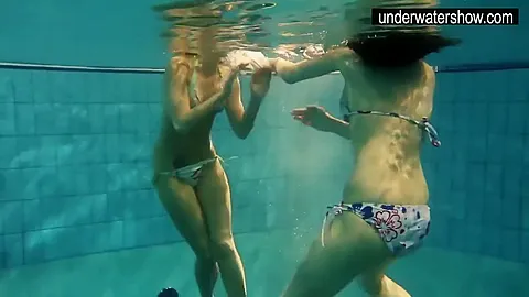 Andrea And Monica Hot teens 18+ In The Pool