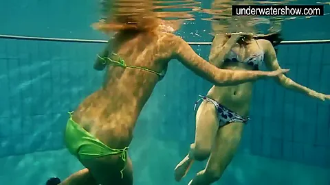 Andrea And Monica Hot teens 18+ In The Pool