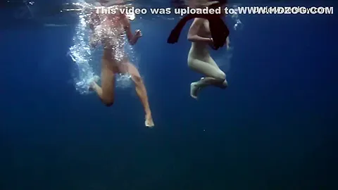 Submerged Hot Babes Underwater