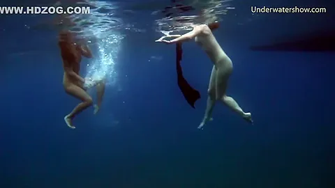 Submerged Hot Babes Underwater
