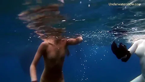 Submerged Hot Babes Underwater