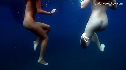 Submerged Hot Babes Underwater