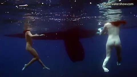 Submerged Hot Babes Underwater