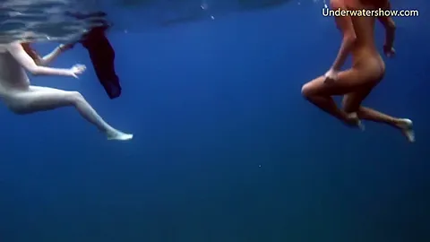 Submerged Hot Babes Underwater