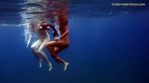 Submerged Hot Babes Underwater
