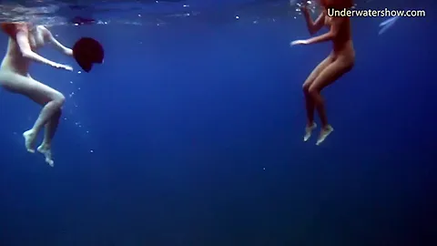 Submerged Hot Babes Underwater