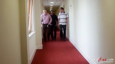 AgedLovE Three Guys versus Two Horny Ladies