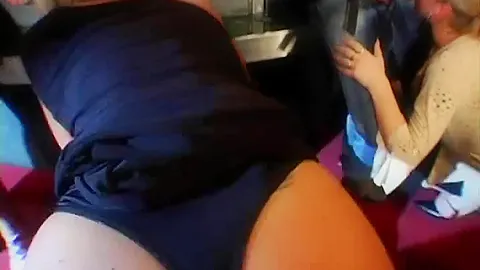 Hot party chicks suck dicks in club orgy