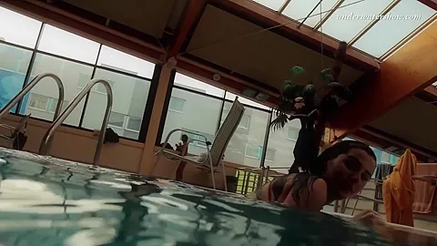 Nina Markova And Zlata Oduvanchik Swimming Naked In The Pool
