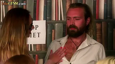 British Cfnm Dommes Sucking And Jerking Sub In Group