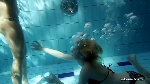 Zuzana And Lucie Underwater Swimming Lesbos
