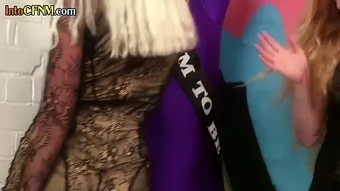 Cfnm Mistresses Humiliating And Tugging Bound Subs Dick