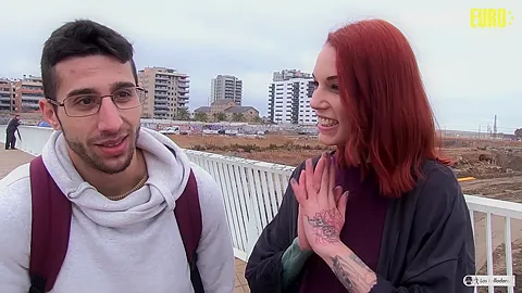 AMATEUREURO - Hot Spanish Redhead Pornstar Fucks a Fan and Swallows His Cum