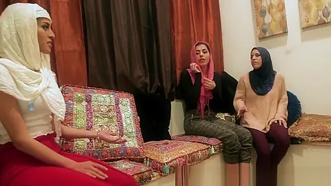 Real teenagers 18+ in hijabs ride cock