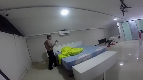 Ela estava dormindo ...
