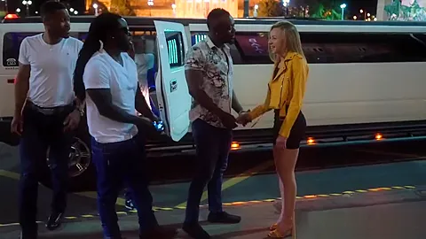 BLACKEDRAW All she wanted was to be passed around by 4 black guys
