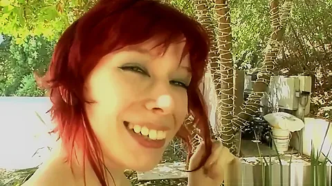 Redhead with big natural boobs banged hard