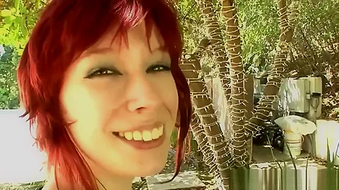 Redhead with big natural boobs banged hard
