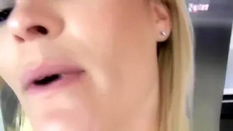My hot blonde busty perv Step mom sucks my cock POV style