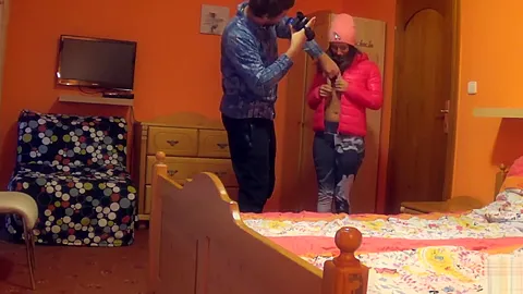 Shame! Vira Gold fuck his cheeky stepsister on backstage