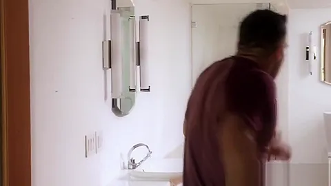 Showering teen 18+ stepsister deep throats