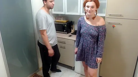 European Redhead Hairy Muff teen 18+