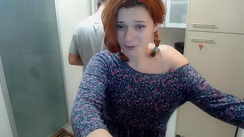 European Redhead Hairy Muff teen 18+