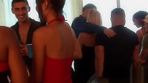 Hardcore orgy session with desirable vixens