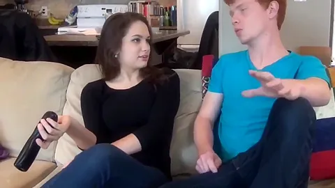 My american stepsis likes when I cum inside her mouth after hot sex