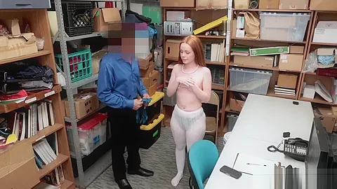 Classy Irish redhead teen 18+ suspect fucked by LP officer
