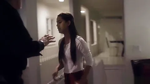 Cute babysitter teen 18+ banged by an old rich weird guy