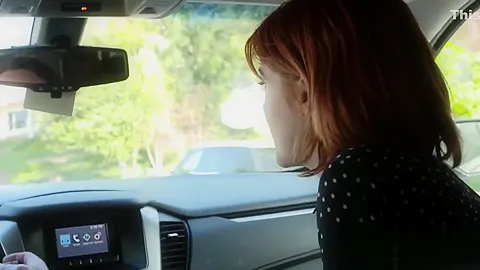 Hot redhead chick gets banged by horny mature man hard and deep in doggystyle
