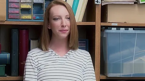 Protesting redhead gets drilled hard and deep by horny officer